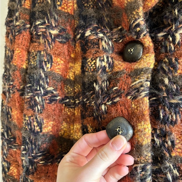 ANNA SUI Y2K Vintage 2005 Runway Wool Mohair Tweed Plaid Jacket Size 2 - Picture 12 of 15